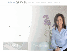 Tablet Screenshot of anaoliver.es